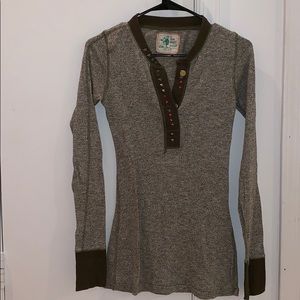 Free people long sleeve shirt